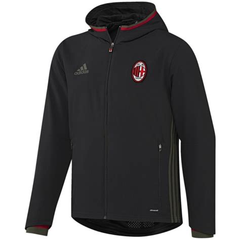 adidas presentatiepak 16 17|Ac Milan Black Presentation Soccer Tracksuit 2016/17 .